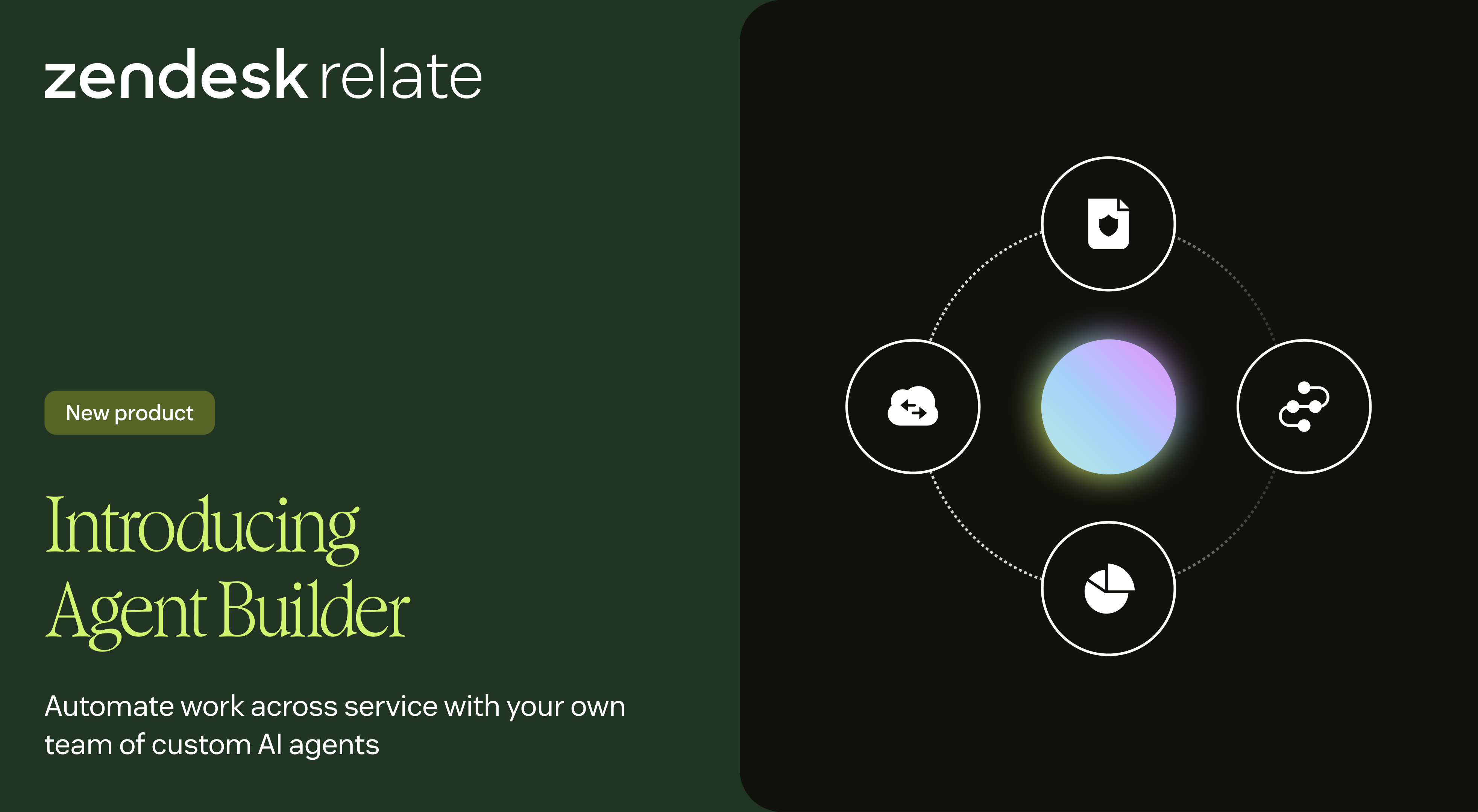 An image showcasing the new Zendesk Agent Builder