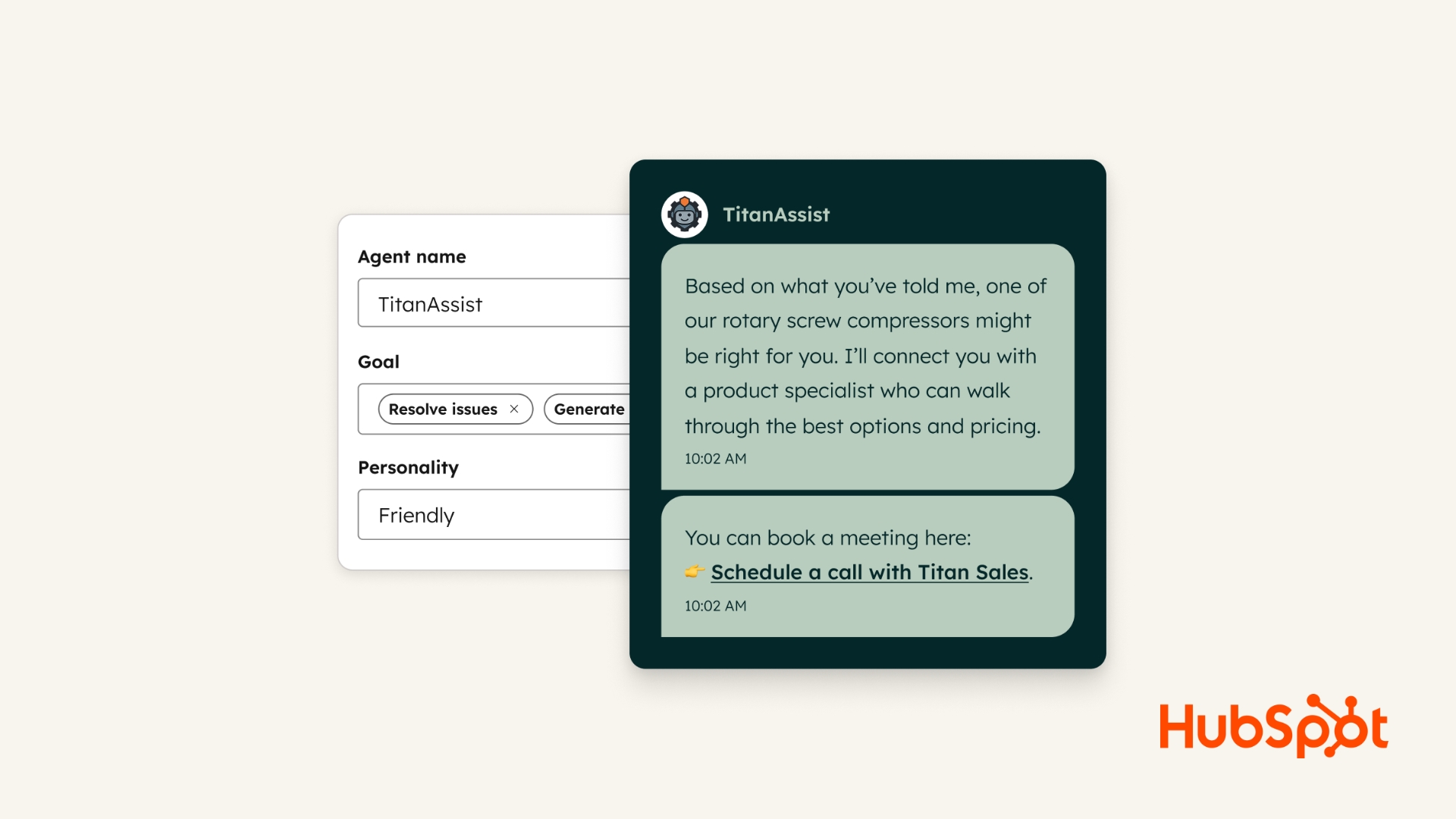 An image of HubSpot's Customer Agent